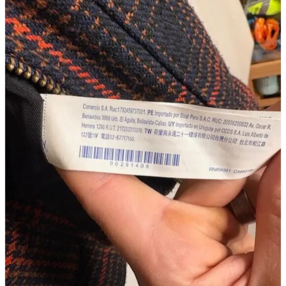 Forever 21 Plaid Sherpa Collar Jacket – Navy/Red (Women’s Large) - Picture 5 of 6